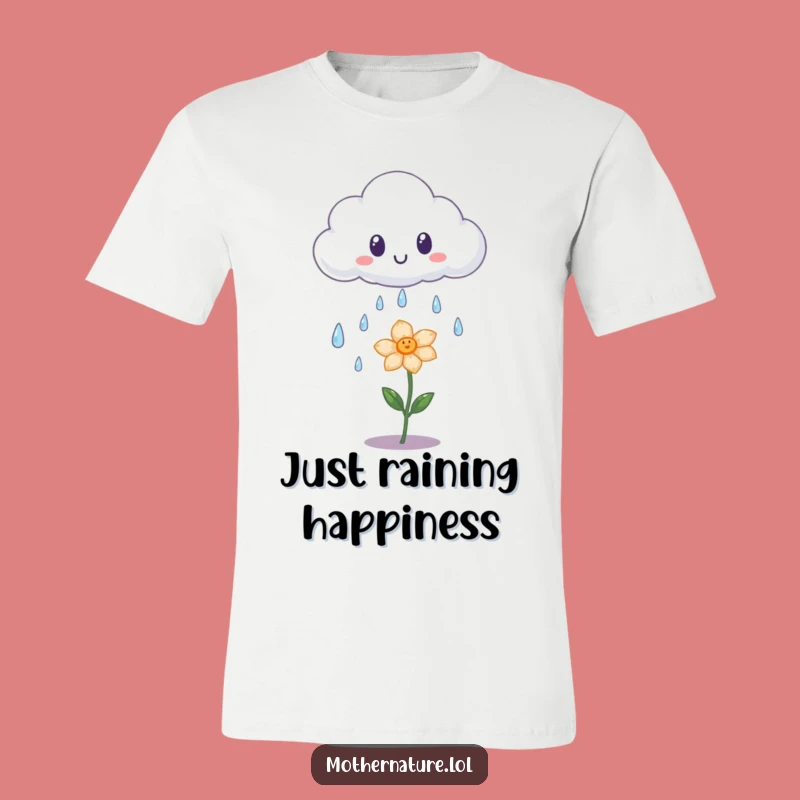 Funny Surprised Cloud T-Shirt - Cute Weather Apparel Gift for Optimists