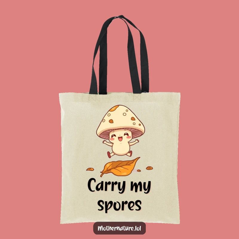 Funny Mushroom Leap Tote Bag - Carry Your Woodland Whimsy Everywhere